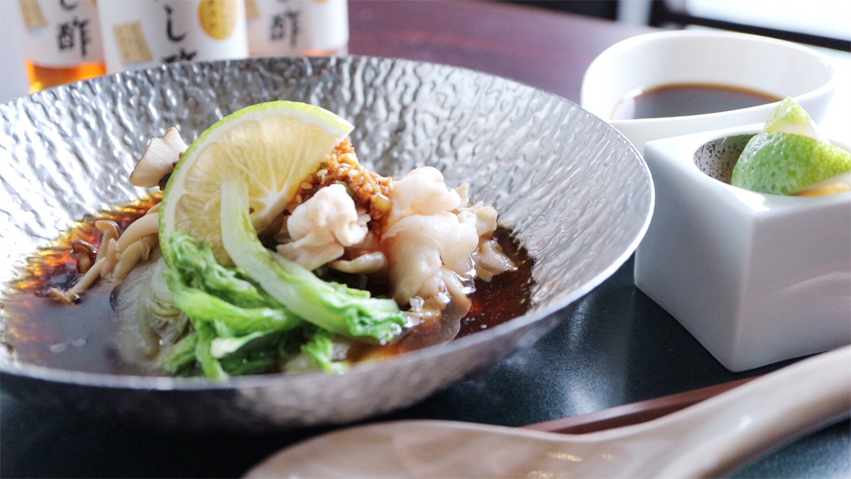 まろやかな酸味の自家製ポン酢