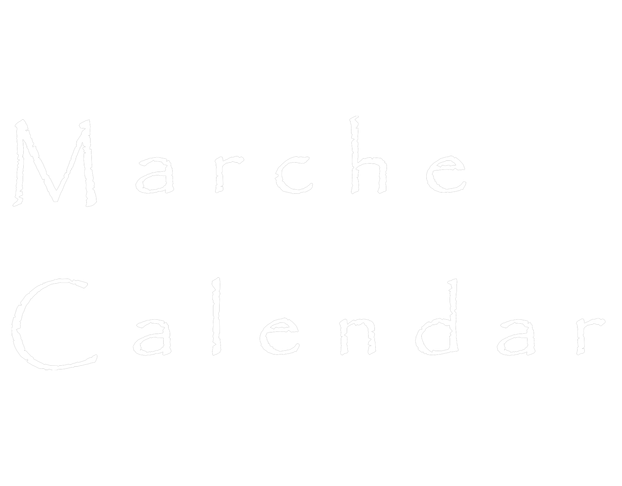 マルシェカレンダーの文字の画像