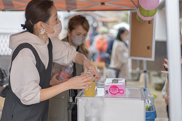 フッター出店の様子画像