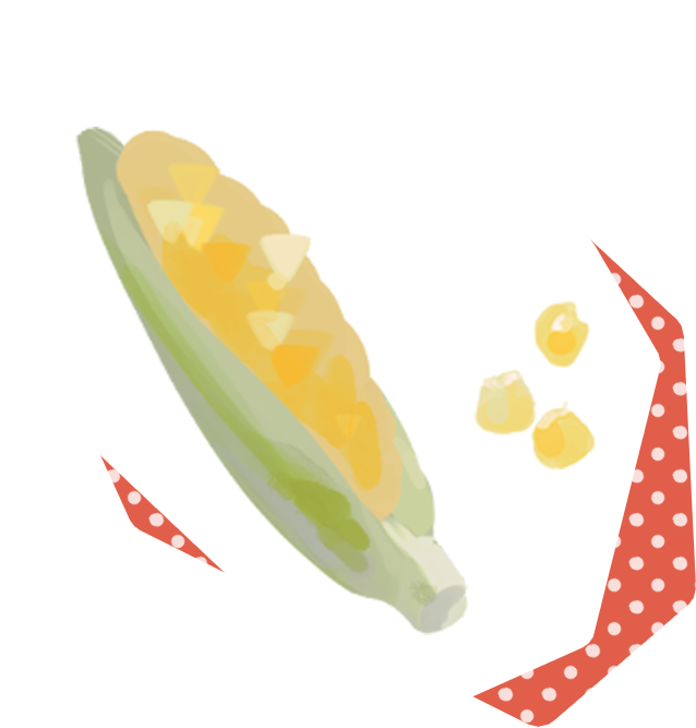 とうもろこしのイラスト
