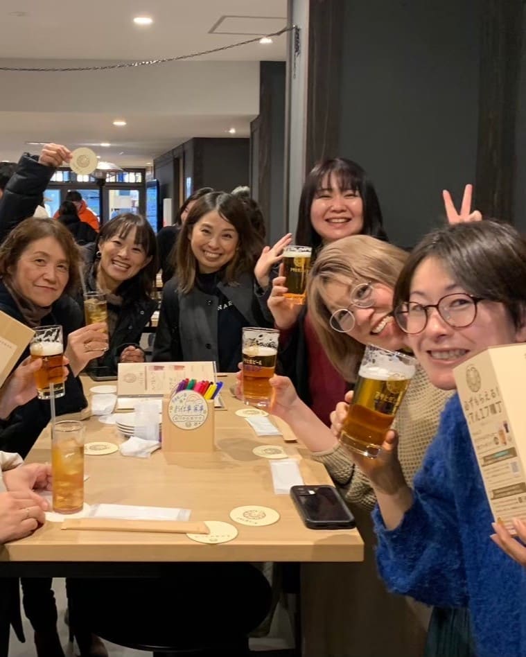 農業女史が集まっている様子