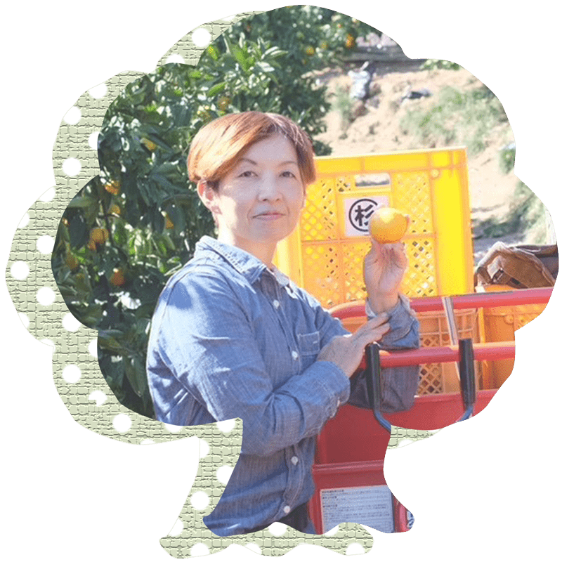 木の形と本田さんの画像